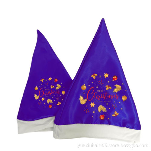 Festival Party Decoration Baby Hats Red Xmas Cap Milk Silk Soft Santa Hats Children Adult Classic Santa Christmas Hat